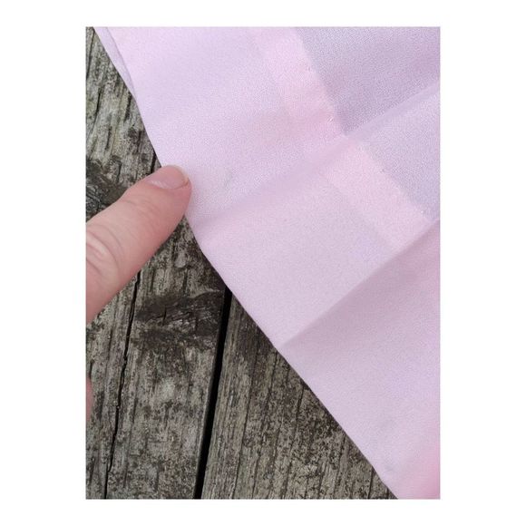 1950s Goosey Gander Pink Party Dress White Floral Embroidery Peter Pan Collar - Picture 13 of 16